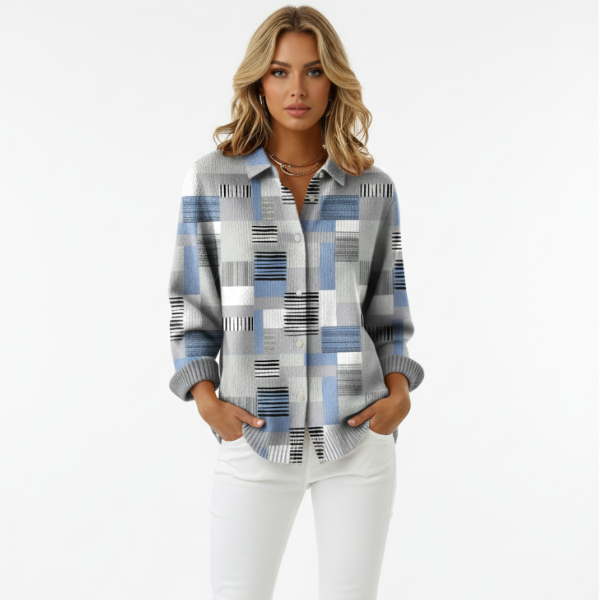 Grigio con motivi / 5XL