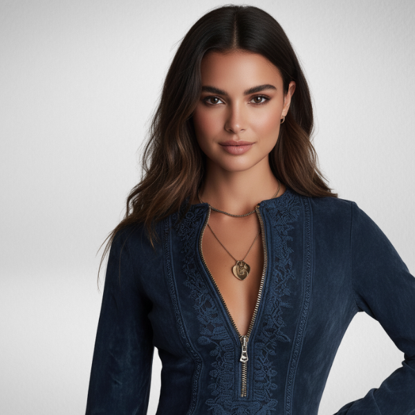 Mini abito con pizzo e zip