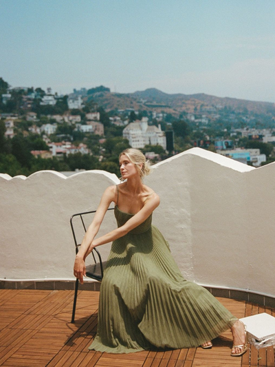 Yaelle Elegance | Abito plissettato con bustier